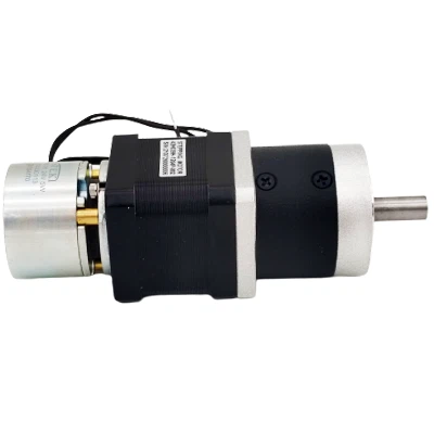 موتور پله ای دنده ای NEMA 17 با ترمز